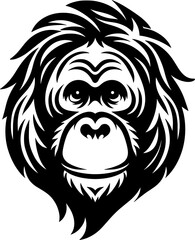 Fototapeta premium Orangutan Face