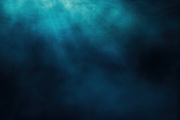 Abstract Deep Blue Underwater Effect with Light Rays and Dreamy Texture