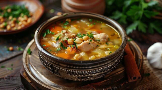 Chorba beida is a rich and nutritious Algerian white chicken soup that is traditionally prepared during Ramadan.