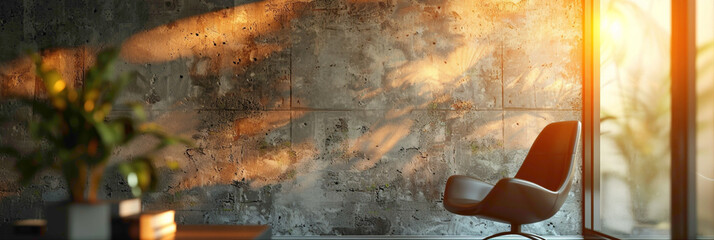 Close-up of a textured wallpaper in a home office, hyperrealistic photography of modern interior design