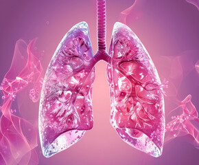 Medical Illustration of the Lungs