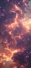 Nebula Burst Background Perspective, Amazing and simple wallpaper, for mobile