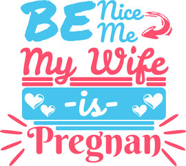Pregnancy Quotes Sticker Vector Design