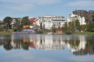 A peaceful morning on Xuan Huong lake, Da Lat
