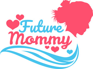 Pregnancy Quotes Sticker Vector Design