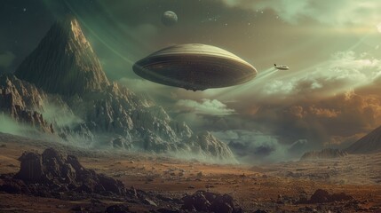 Fototapeta na wymiar UFO UFO analog photography