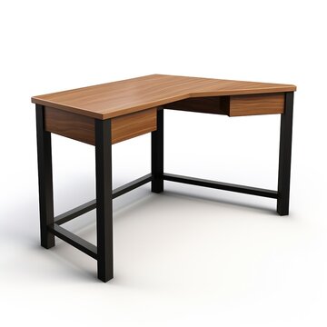 Corner desk brown