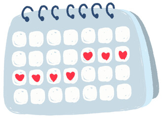 Women's menstrual calendar
