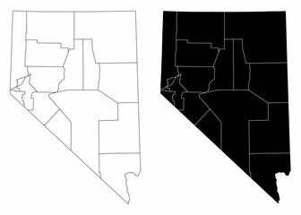 Nevada administrative maps