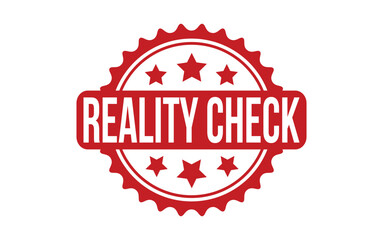 Reality Check Rubber Stamp Seal Vector