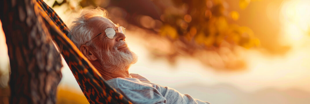 A peaceful image of a retiree enjoying hobbies funded by well-managed financial assets, symbolizing the joy of secure retirement