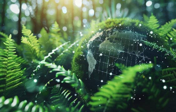 A tech company developing software for carbon footprint tracking, representing innovation in sustainable business solutions