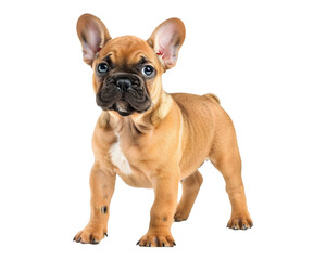 Obraz premium French bulldog puppy on transparent background