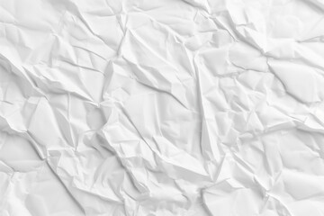 Obraz premium White paper texture background with crumpled effect, blank sheet for copy space