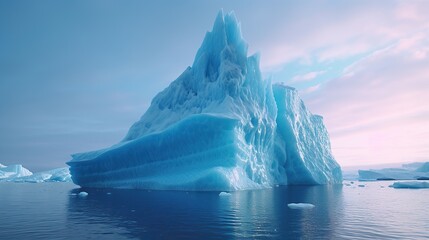 Iceberg - Hidden Danger And Global Warming Concept Generative AI