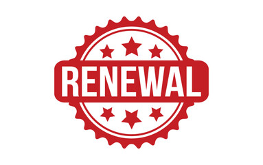 Renewal rubber grunge stamp seal vector