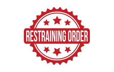 Restraining Order Rubber Stamp Seal Vector