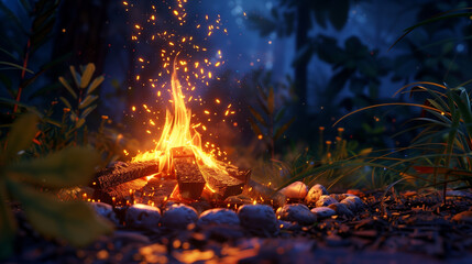 Obraz na płótnie Canvas campfire