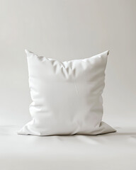 Fototapeta na wymiar Soft White Pillow on Isolated Background