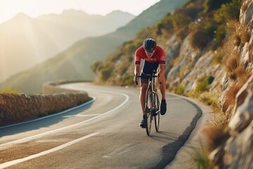 Velocity Veins: Cyclist's Triumph