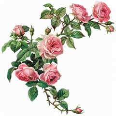 Naklejka premium Plant flower materials