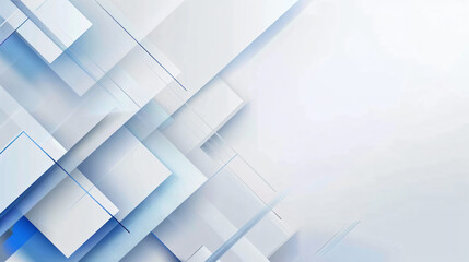 White abstract horizontal banner background
