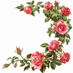 Naklejka premium Plant flower materials