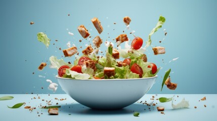  An explosion of chicken salad, 