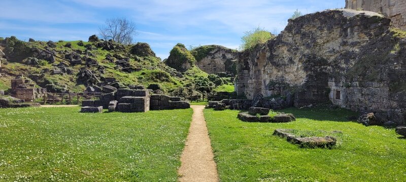 Ruines de Coucy le Ch&acirc;teau.