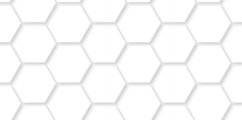 	
Background grid digital white creative mosaic light lines 3d Hexagonal structure futuristic white background and Embossed Hexagon , honeycomb white Background ,light and shadow ,Vector.