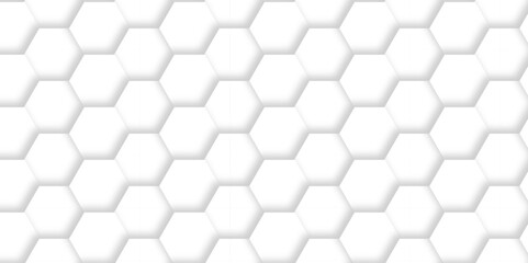 	
Background grid digital white creative mosaic light lines 3d Hexagonal structure futuristic white background and Embossed Hexagon , honeycomb white Background ,light and shadow ,Vector.