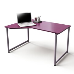 Corner desk mauve
