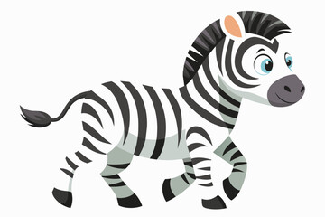 Fototapeta na wymiar cute zebra walking