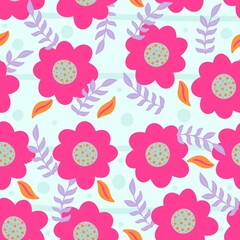 seamless pattern with flowers