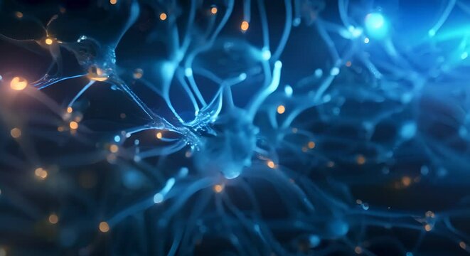 Electric Synapses: A Digital Brain's Pulse. Concept Artificial Intelligence, Neural Networks, Brain Simulation, Technological Advancements, Digital Innovation