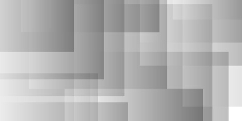 Abstract minimal geometric white and gray light background design. white transparent material in triangle diamond and squares shapes in random geometric pattern.