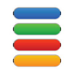 Fototapeta premium web buttons set designing ui ux