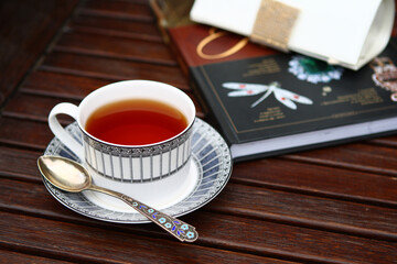 cup of tea and a book