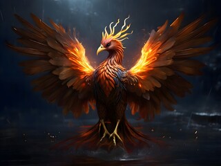 phoenix with large wings 