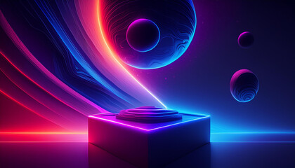 fundo com v&aacute;rias cores universo, abstrato