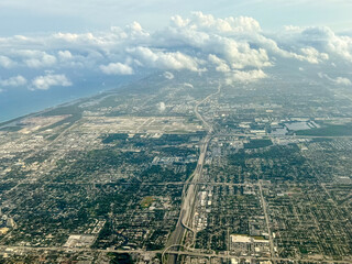 Fort Lauderdale, Florida - March 23, 2024: Aerial views of Fort Lauderdale, Florida
