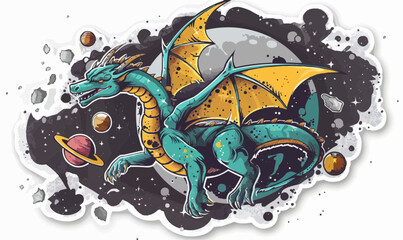 Celestial Dragon Sticker