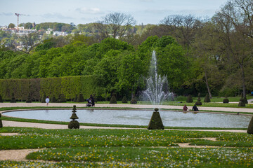 fountains in the park