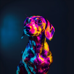 Neon Dachshund Photography. Dog Lovers