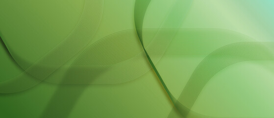 Abstract background with green geometric lines