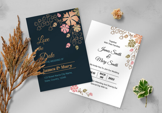 Wedding Invitation Card Layout