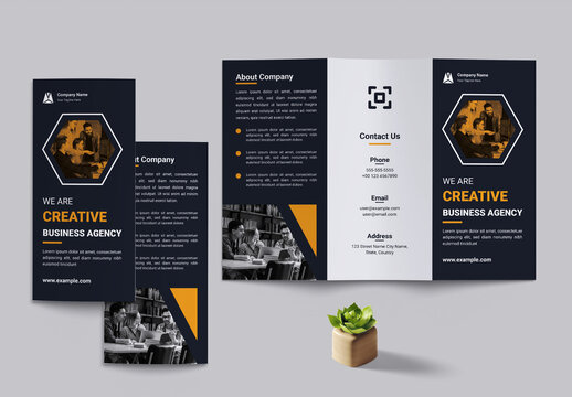 Elegant Trifold Brochure Layout