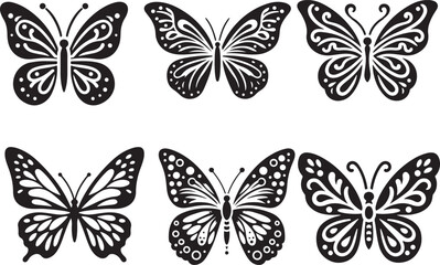 Butter Fly silhouette vector