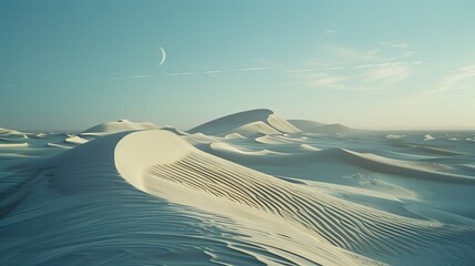 Moonlit Desert Dunes
