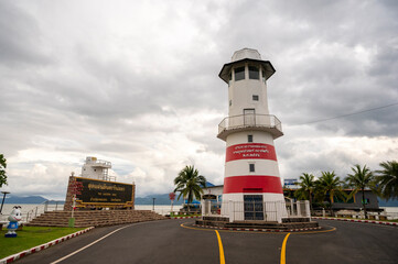Trat, Thailand - October 24, 2023 : The Eastern Apex near Laem Ngop Lighthouse in Trat, Thailand